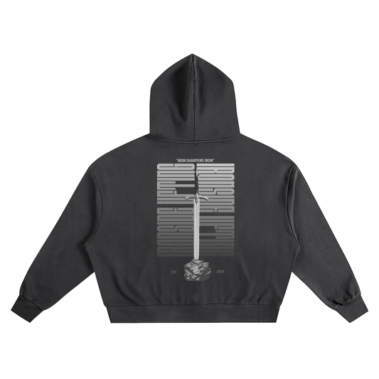 Overzides cropped Excalibur Hoodie (Cruasader line)