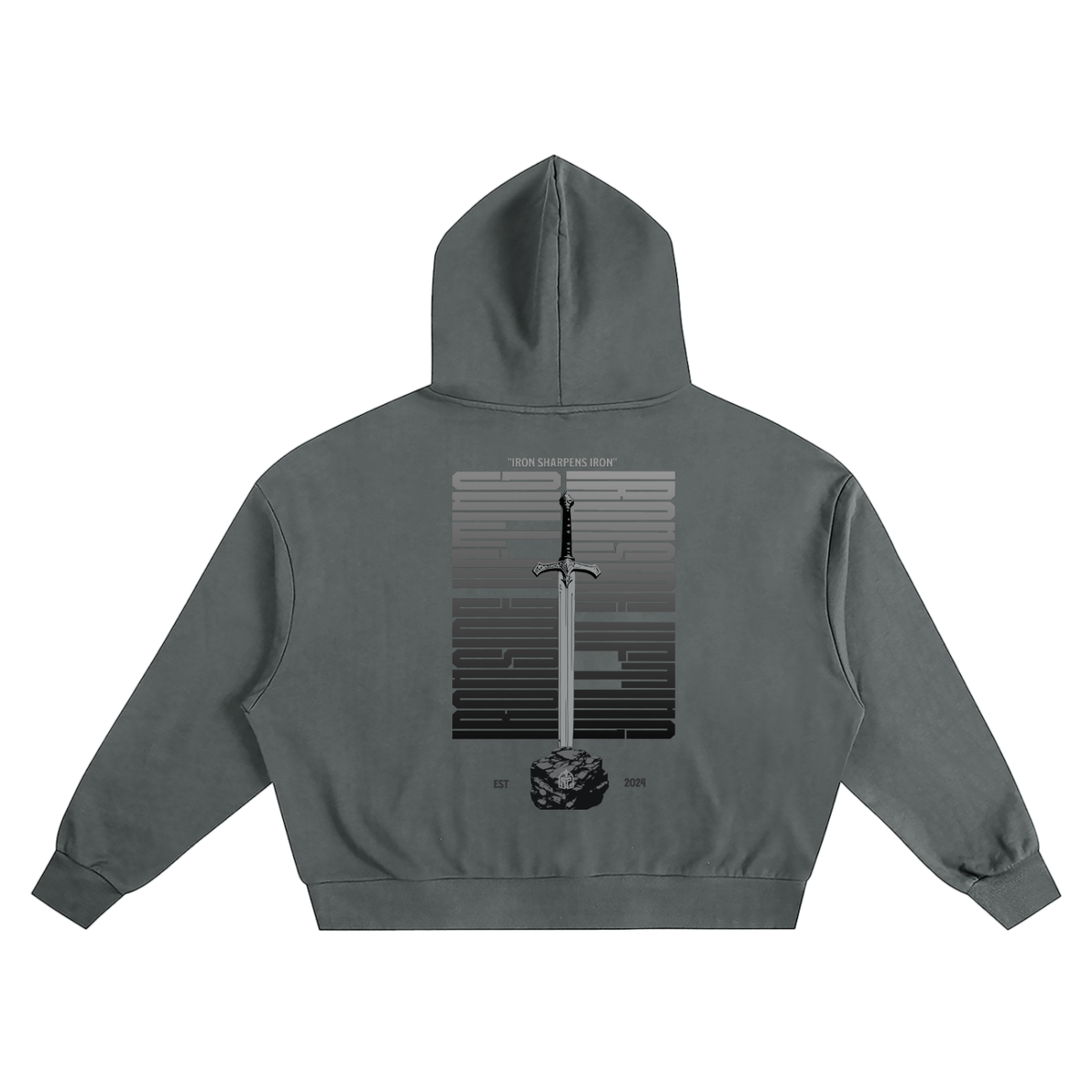 Overzides cropped Excalibur Hoodie (Cruasader line)