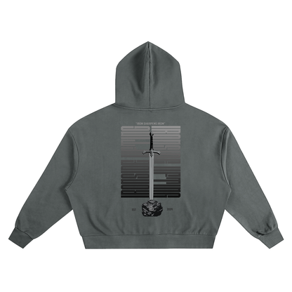 Overzides cropped Excalibur Hoodie (Cruasader line)